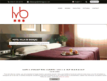 Tablet Screenshot of hotelvilladebarajas.com